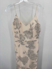 Pre-Owned Hayley Paige Ivory Size 6 Sleeveless Maxi Evening Gown