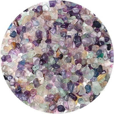LAIDANLA Fluorite 400pcs Natural Chip Stone Beads 5-8mm Small, I-Fluorite 