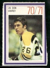 1970-71 Esso Power Players Vintage Hockey Don Awrey Boston Bruins #26