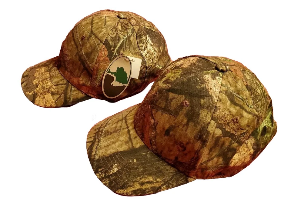 Mossy Oak Licenced Forest Camouflage 6 Panel Cap, Black under Brim Adjustable - Image 2 of 4