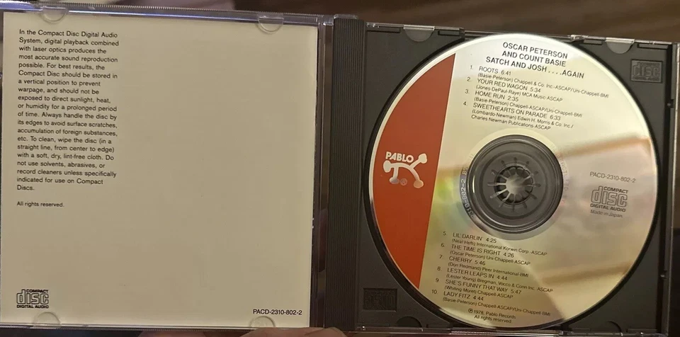"Компакт-диск Oscar Peterson & Count Basie ""Satch And Josh Again"" очень хорошее состояние+" - Изображение 3 из 3