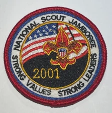 2001 National Jamboree Boy Scout red pocket patch  TK5
