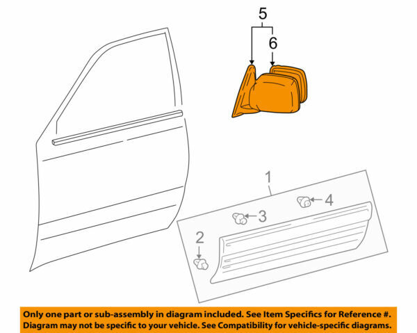 87940-60740-B2 Toyota Mirror assy, outer rear view, lh  