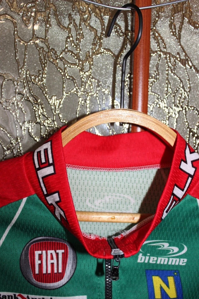 Vintage Biemme Fiat Bank Austria Continental ELK Tirol Team cycling jersey shirt - Image 3 of 4