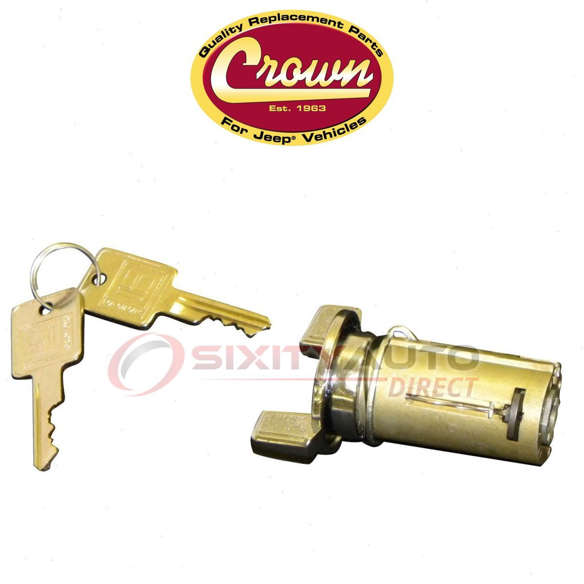 Crown Automotive Ignition Lock Cylinder & Switch for 19761984 Jeep CJ7