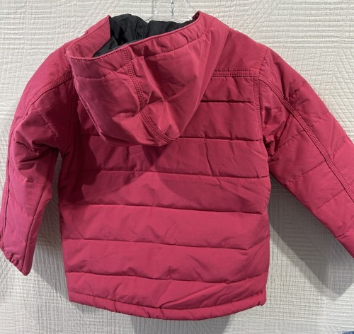 Berne Youth Girls Softstone Micro-Duck Hooded Black Cotton Blend 6/7 New - Picture 7 of 9