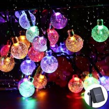 Guirlande Solaire Extérieure 6.5M 30LED Boules(2.5cm) IP65 Etanche Lampe Déco