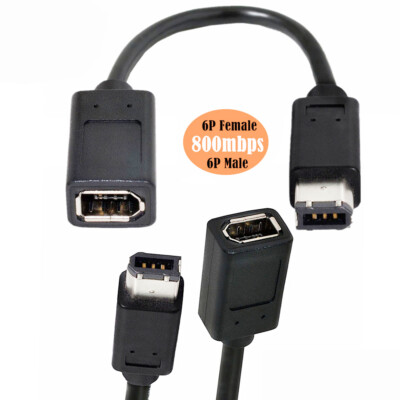 CABLECY Data Video Capture Card Firewire 400 to 400 Cable 20cm 1394a 6Pin Male