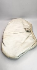 VTG Lucite Clamshell White Clutch Bag Change Purse   1970s Made in USA