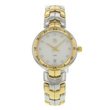 TAG Heuer Link 钢 18k 纯金色扭索石英女士手表 wat1350.bb0957
