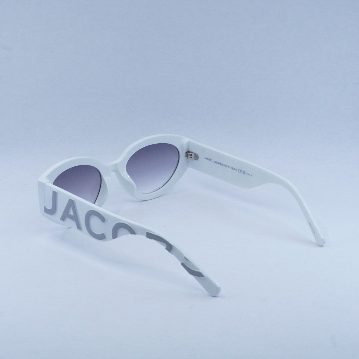 NEW MARC JACOBS SUNGLASSES WHITE WOMEN EYEWEAR MARC JACOBS MARC694/G/S 0HYMIC MARC JACOBS MARC694/G/S 0HYMIC White/Grey/Grey Mirror  main image 3