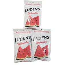 Lot of 3 Luden's Watermelon Throat Drops 25 Count EXP: 09/26