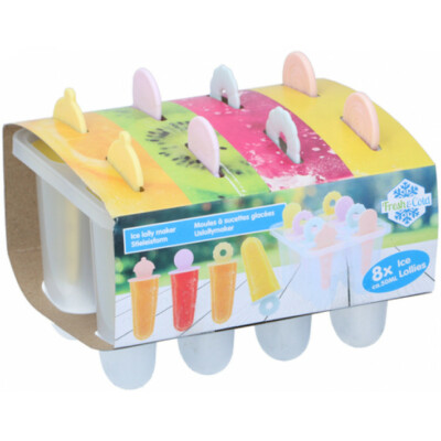 8x Eis Lolly Eis am Stiel Form Frozen Eis Joghurt Frozen Dessert Maker Tablett