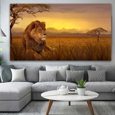 Canvas Painting Animal Landscape Prints Picture Abstract Canvas Wall
