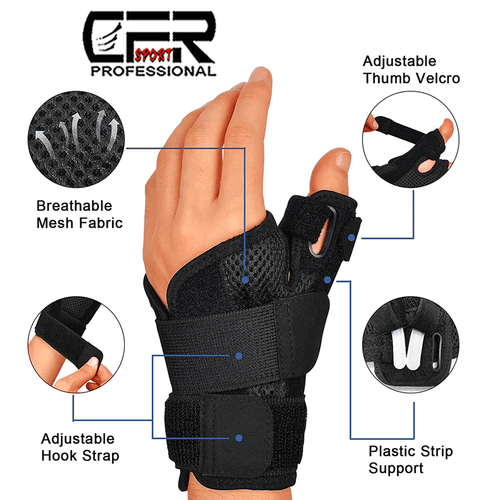 Thumb Spica Wrist Brace Support Carpal Tunnel Hand Splint Arthritis Sprain Pain - Picture 4 of 12