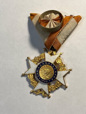 Medaille Verdienstkreuz F.N.D.S.O.D.A.D.T.E.D.M.F.E.C 1900 (158-48/P43)