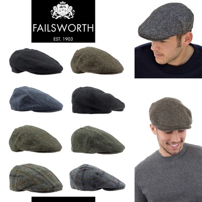 Gorra de tweed escocesa Failsworth Hats Saxony 10137