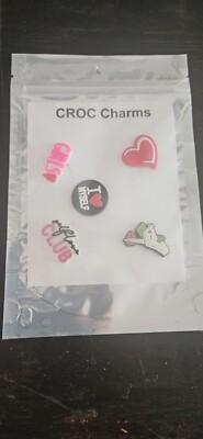 New Croc Chrams Set Of 5 Pack Self Love Theme