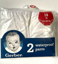 GERBER Waterproof Pants 18 M Unisex 24-28 lbs. Cover for Diapers Swim Diaper New