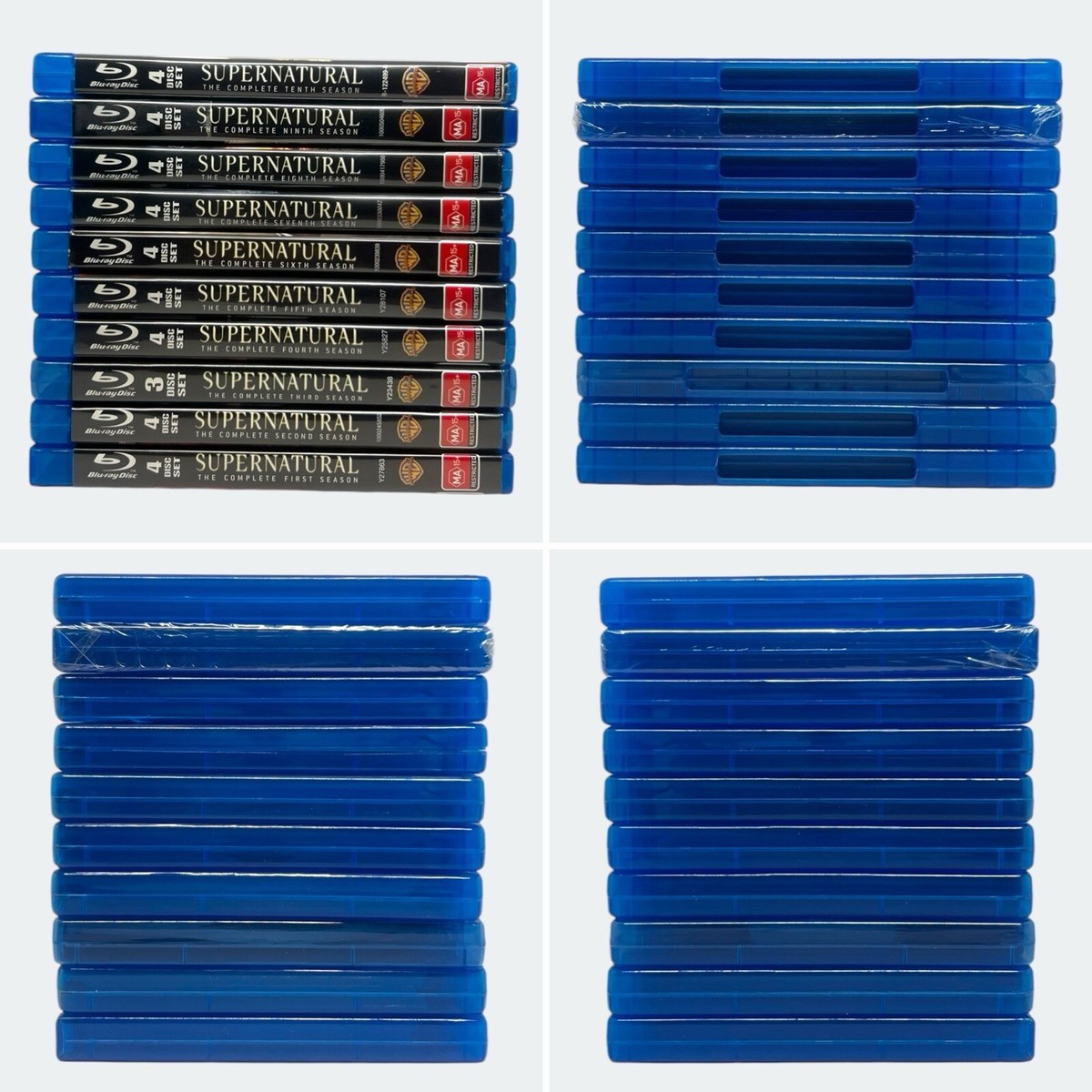 Supernatural Complete Seasons 1-10 Blu-ray Bundle (39 Discs 