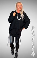 LAGENLOOK Verlängerung Betrüger Cacheur Raffbänder Jersey schwarz 42 44 46 48 50