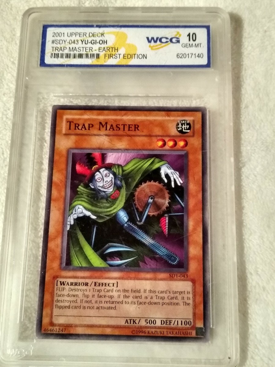 Yu-Gi-oh! 1st EDITION Trap Master 1996 graded by WCG at 10 GEM MT