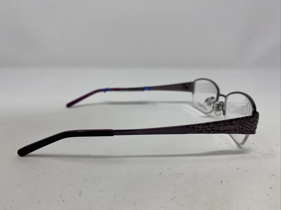 Marco de gafas de media montura de metal Ellen Tracy CANNES AMATHYST 50-17-135 - S29 Foto 4 de 4