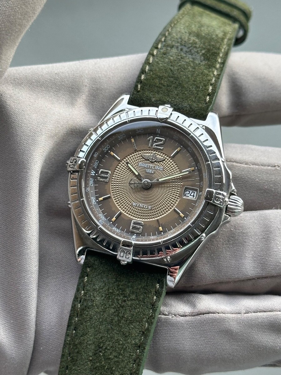 Vintage Breitling Windrider Wings Automatic 38mm A10050 *SERVICED