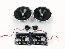 USED SKAR AUDIO SPX-65C 6.5-INCH 2-WAY 400 WATT COMPONENT CAR SPEAKER SYSTEM - P