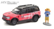 GREENLIGHT 1:64 2021 FORD BRONCO SPORT BADLANDS OFF RODEO  W/FIGURE RED 97110-F