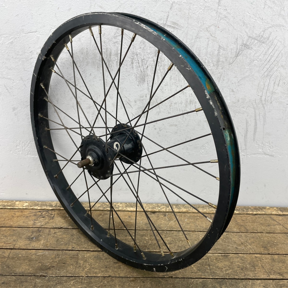 Diamond Back BMX Front Wheel 20 3/8 Rough High Flange Old BMX