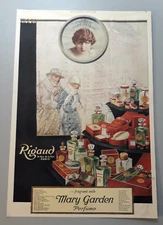 VTG 1920's Original Print Ad Mary Garden Perfume Products Display Rig'aud Paris