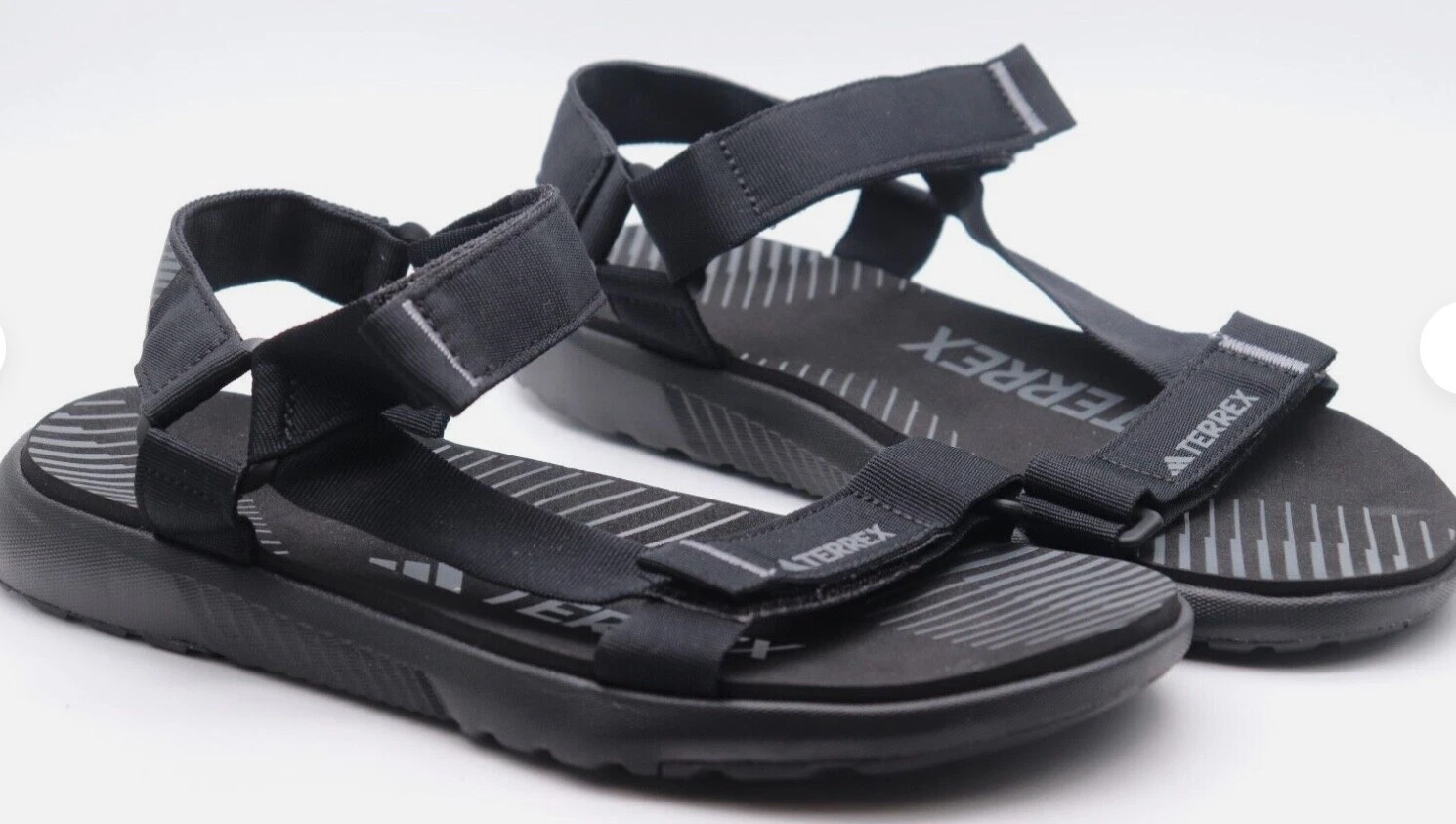 adidas Terrex Hydroterra Light Sandals Black Grey Hiking Walking Trail ID4273
