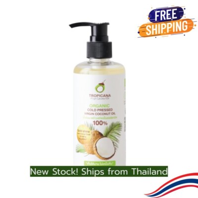 Tropicana Pure Cold Pressed Virgin Organic Coconut Oil Skin and Hair Care 250ml.