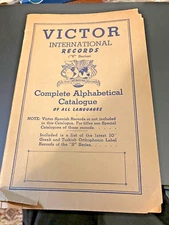 1941 RCA Victor Records International Catalog Booklet