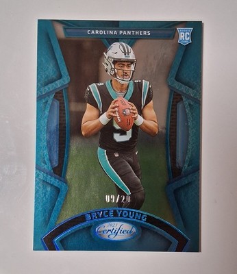 #9/20 Bryce Young 2023 Panini Certified Teal Mirror #178 Number Color Match 1/1