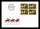 Dr Jim Stamps Switzerland Dressage World Championships Lausanne 1982 Block Fdc