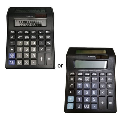 Double Display Financial Calculator With Solar Energy and Battery Power Tool