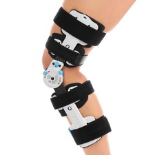 Antar Knieorthese aus Carbon rechts links Knieschiene mit Gelenk Kniestütze