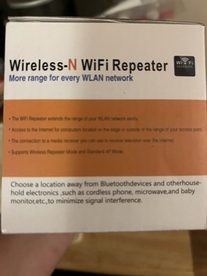 Wireless-N WiFi Repeater MT02 300Mbps Range Extender w/ RJ45 Cable Open Box