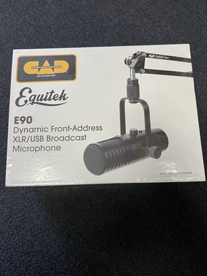 CAD Audio E90 Dynamic Front-Address Broadcast Microphone   XLR & USB-C Outputs