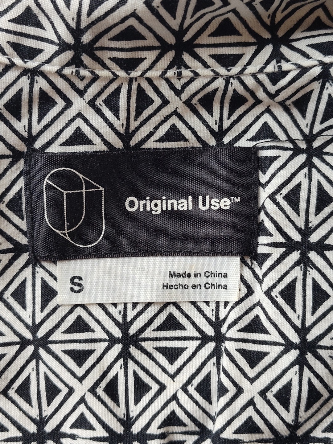 "Original Use" geometric Patterned Button Down Sh… - image 6