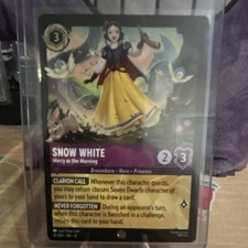 Disney Lorcana Snow White Merry as the Morning 31/204 Cold Foil Legendary Eng