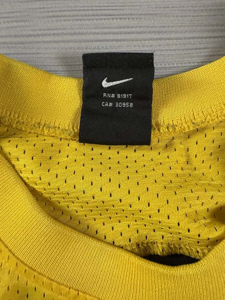 Vintage Atlanta Hawks Jersey Mens Large Yellow NBA Basketball Shareef Nike 90s - Image 4 of 4