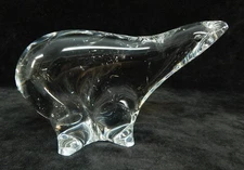 Maleras Sweden Glass Polar Bear by Folke Walving