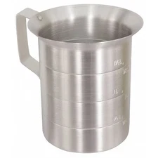 Crestware Mea05 Measuring Cup, Aluminum, 1/2 Qt. Liquid