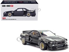NISSAN SKYLINE GT-R R34 RHD "GREDDY V2" KAIDO HOUSE 1/64 BY MINI GT KHMG222