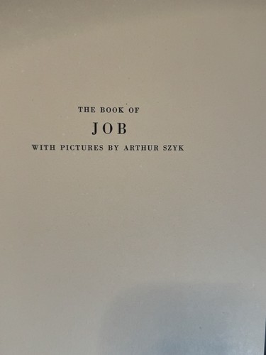 BOOK OF JOB & BOOK OF RUTH both w/slip case – ARTHUR SZYK illustrated 1946-1947 - Picture 13 of 22