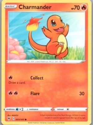 Charmander Common Sword & Shield Vivid Voltage 23/185