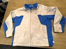 Vintage Nike Colorblock Windbreaker Jacket Blue White RN 56323 CA 05553 Full Zip